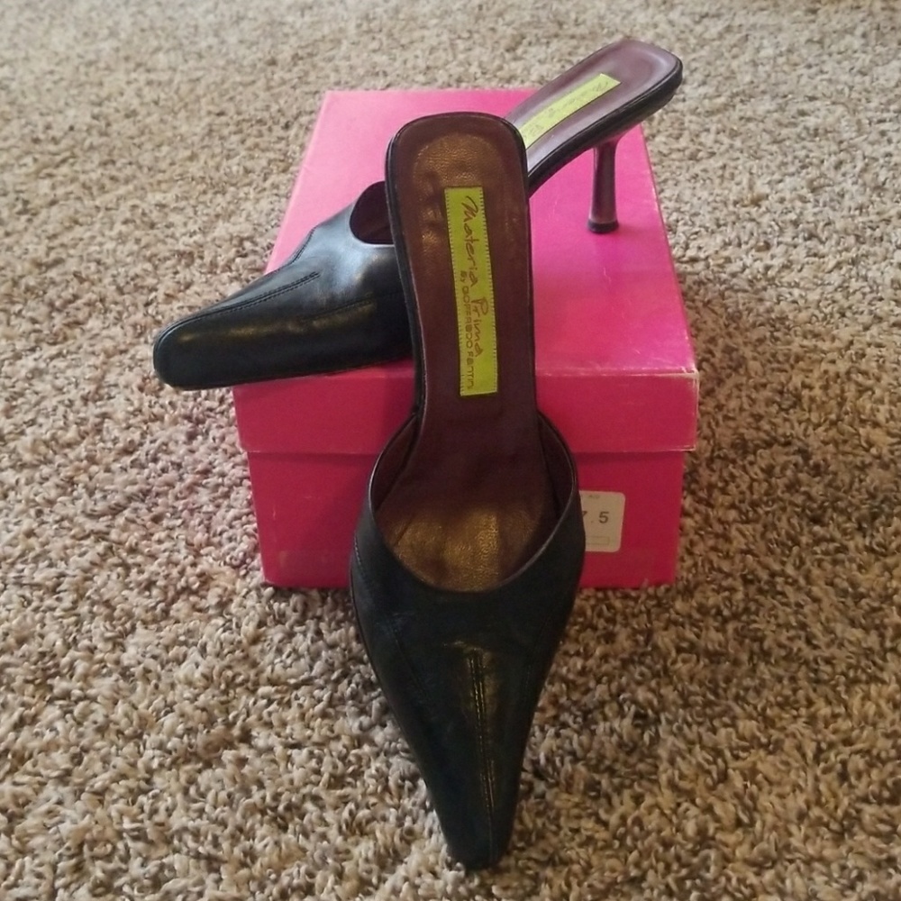 Materia Prima by Goffredo Fantini Black Mules